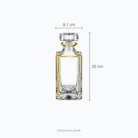 Dimensions : Belle Carafe Whisky Chevalière (hauteur 22 cm)