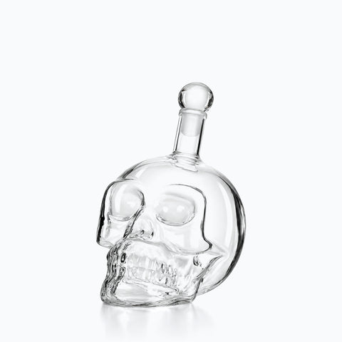 Bouteille tête de mort, Boucanier – Carafe Design Tête de Mort, sur fond blanc