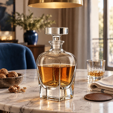 Carafe à Whisky Haut de Gamme Laponie, mise en situation à table