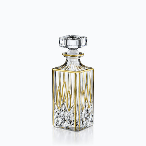 Carafe à Whisky Vintage - Année 70 Laiton, sur fond blanc