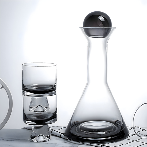 Carafe d'eau Cristal 1 Carafe + 2 Verres