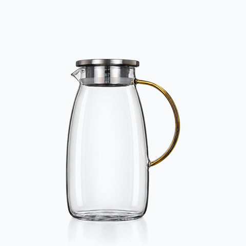 Carafe d'eau avec Couvercle Goccia, sur fond blanc