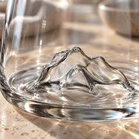 Détail de la matière : Carafe D'Eau en Verre Design Marquise