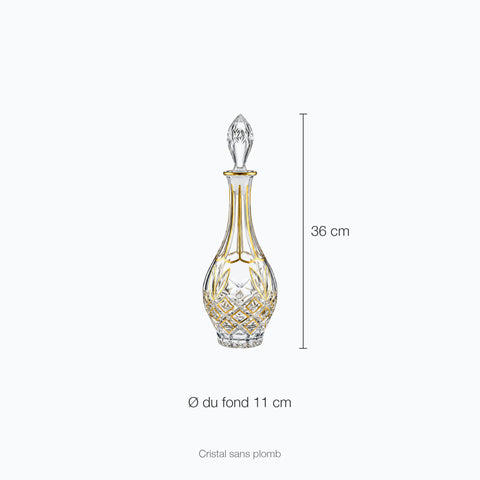 Dimensions : Carafe Doré Oriental Caravane (hauteur 36 cm)