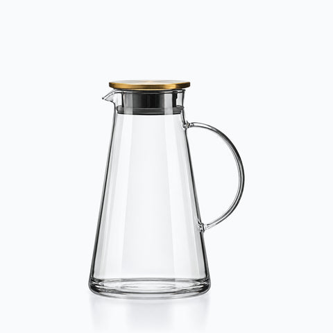 Carafe en Verre avec Couvercle Scintilla, sur fond blanc
