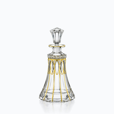 Carafe à Liqueur Verre doré Pagode, sur fond blanc