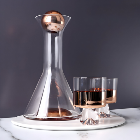 Carafe Verre Cristal 1 Carafe + 2 Verres