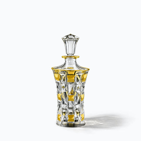 Carafe Whisky Cristal Luxe Orion, avec son ombre portée, sur fond blanc