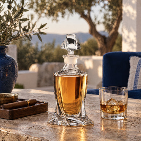 Carafe à Whisky Quadro Citadelle, mise en situation à table