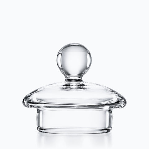Couvercle dôme pour verre de dégustation en verre transparent, bouton sphérique et jupe cylindrique