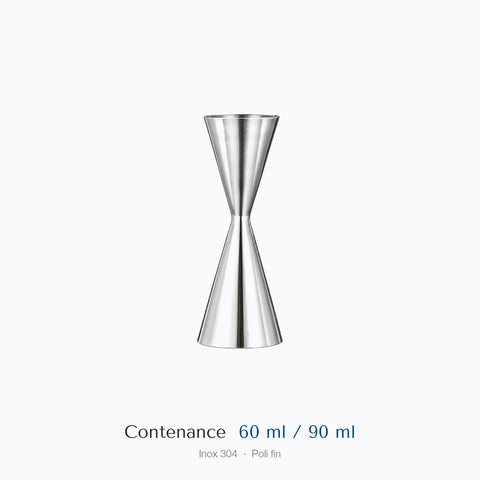 Cotes du doseur Masu : contenances 6 cl et 9 cl