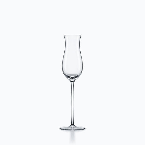 flûte à champagne 15 cl en verre transparent, calice tulipe sur pied haut
