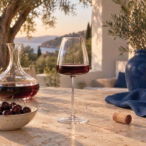 Grand Verre à Vin, mise en situation à table