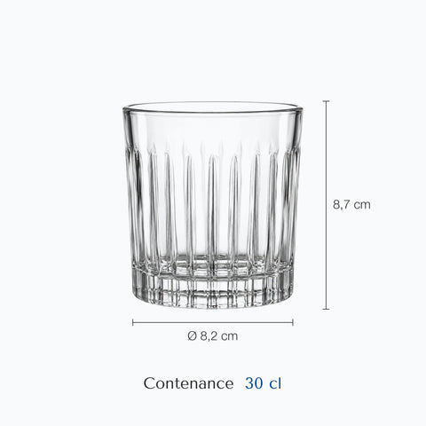 Dimensions : Verre à Whisky Alpage (hauteur 8,7 cm, contenance 30 cl)