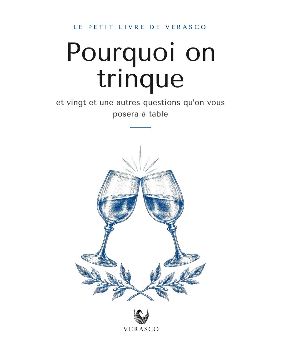 Couverture du petit livre Verasco « Pourquoi on trinque »