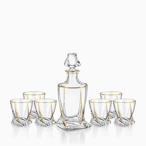Service Whisky Quadro Palais, sur fond blanc