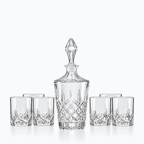 Set Carafe à Whisky L'Élancée, sur fond blanc