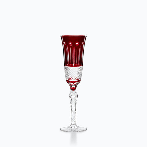 Verre à Champagne Original, couleur edo rouge, sur fond blanc