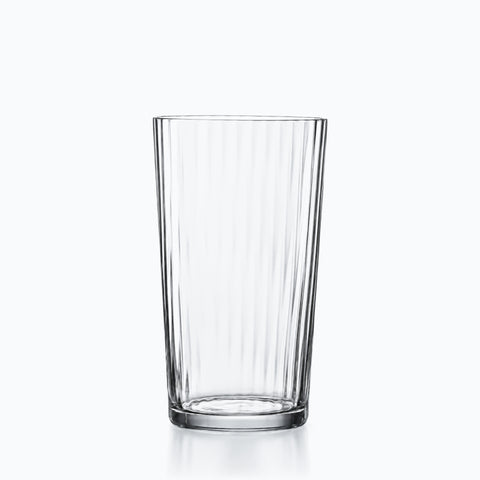 Verre à cocktail mojito côtelé, gobelet transparent sans pied évasé vers le haut