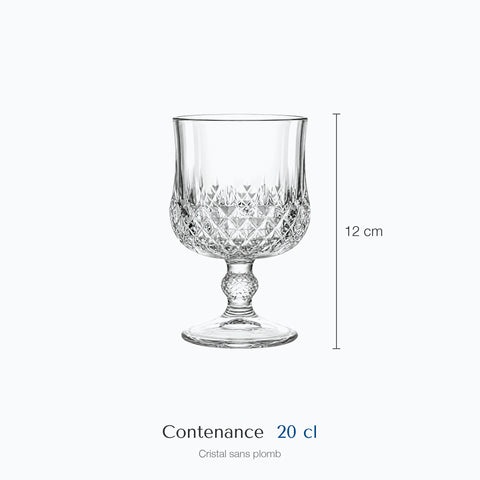 Dimensions : Verre à Cognac Ancien (hauteur 12 cm, contenance 20 cl)