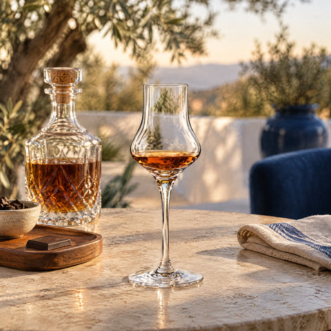 Verre à Dégustation Cognac, mise en situation à table