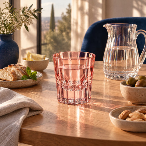 Verre à Eau Coloré, mise en situation à table