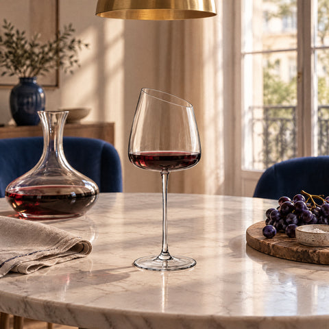 Verre à Vin Design, mise en situation à table