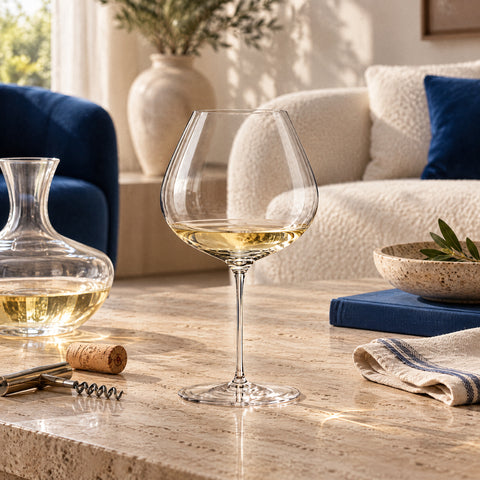 Verre de Vin Géant, mise en situation à table