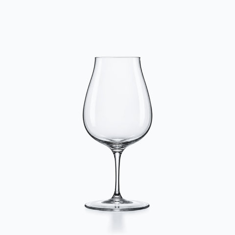 Verre à vin tulipe 44 cl transparent, paraison ventrue, jambe fine et base circulaire