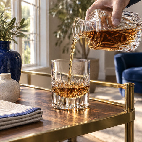 Verre à Whisky Luxe, en service
