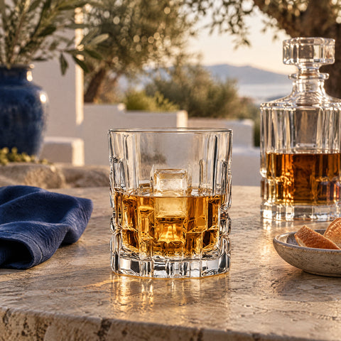 Verre à Whisky Design, mise en situation à table