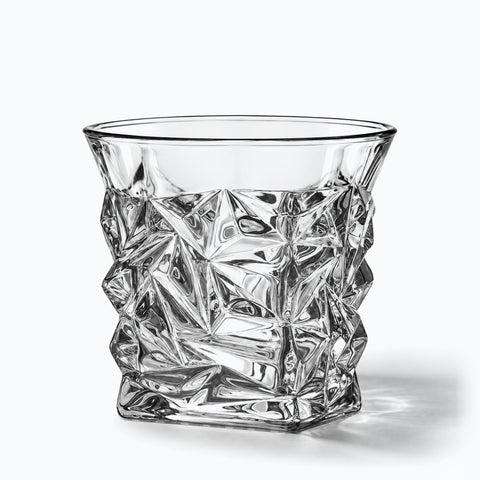 Verre à Whisky Glacier, avec son ombre portée, sur fond blanc