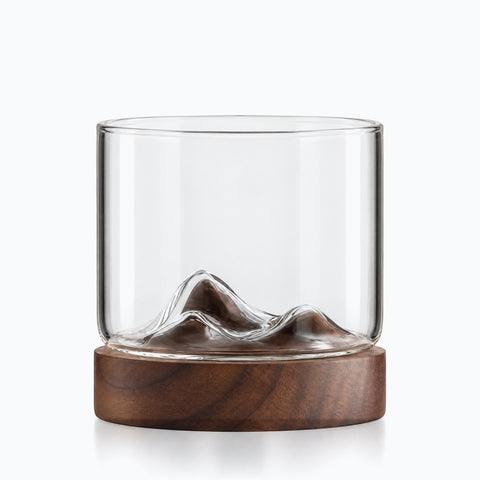 Verre à Whisky Japonais Socle Bois · Hinoki, sur fond blanc