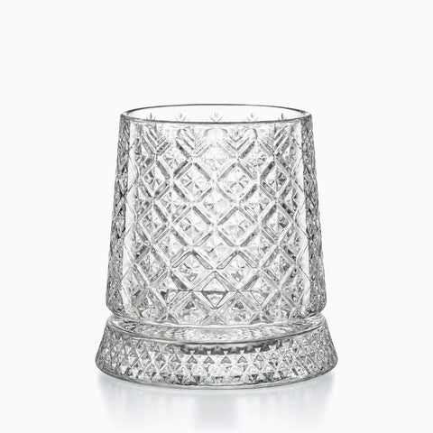 Verre à Whisky Socle en Verre Nid D'abeille · Alvéa, sur fond blanc