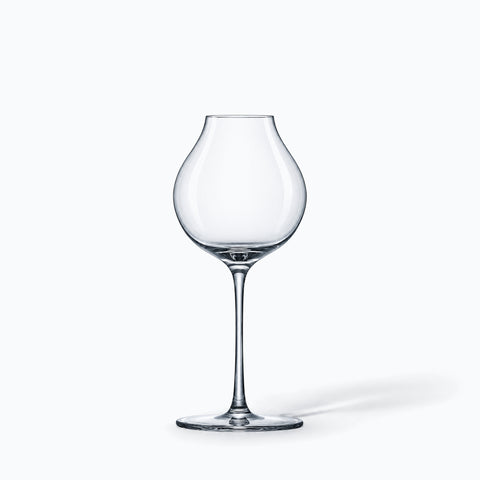 Verre ballon digestif Alcôve seul sur fond blanc avec ombre portée