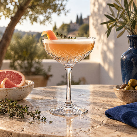 Verre Cocktail Péristyle, mise en situation à table