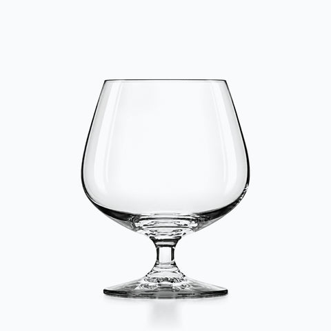 Verre Cognac Cristal, sur fond blanc