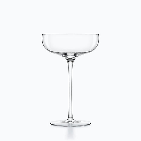 Verre à Champagne Coupe, sur fond blanc