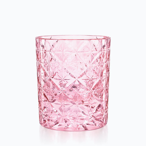 Verre Cristal Coloré Diamant, sur fond blanc