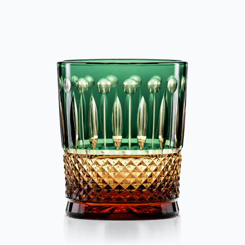 Verre de Table Coloré, couleur edo emeraude, sur fond blanc