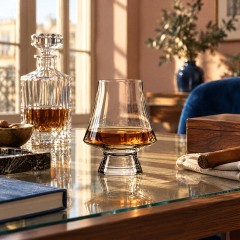 Verre de Dégustation Rhum, mise en situation à table