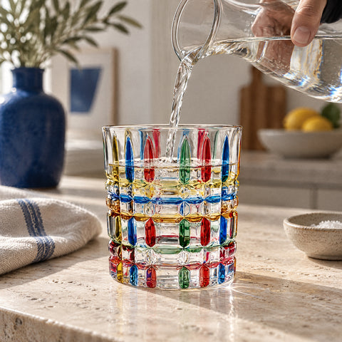 Verre à Eau Fantaisie, en service