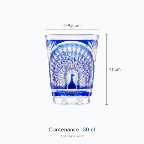 Dimensions : Verre Héra (hauteur 11 cm, diamètre 8,5 cm, contenance 30 cl)