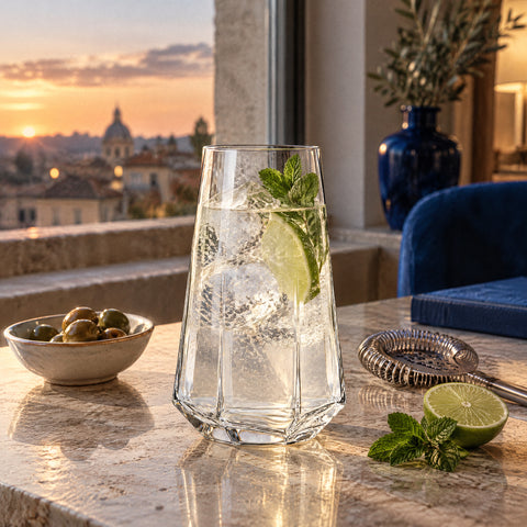 Verre Long Drink, mise en situation à table