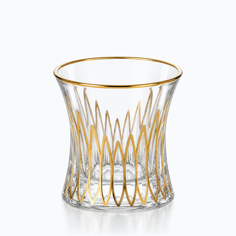 Verre Motif Doré · Damasco, sur fond blanc