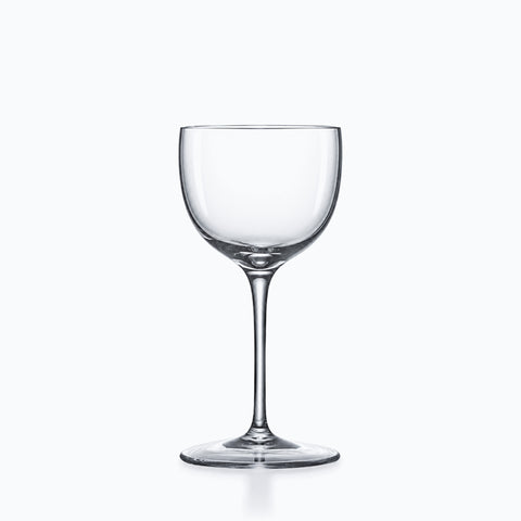Verre Nick and Nora fait main, coupe profonde, tige fine, verre transparent lisse