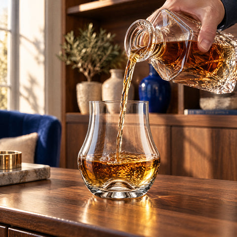 Verre à Rhum Vintage, en service