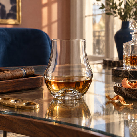 Verre à Rhum Vintage, mise en situation à table