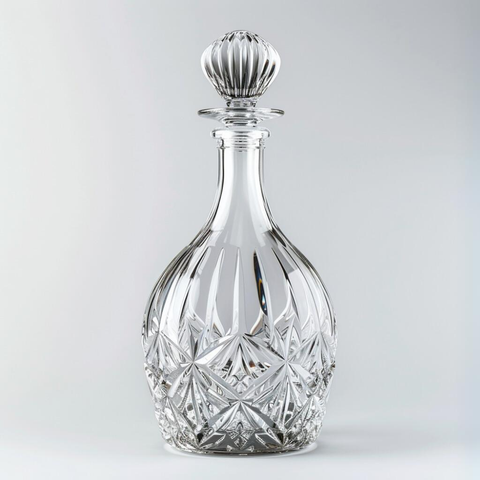 carafe a whisky vintage fond gris professionel