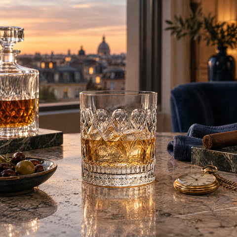 Verre Whisky Peaky Blinders, mise en situation à table